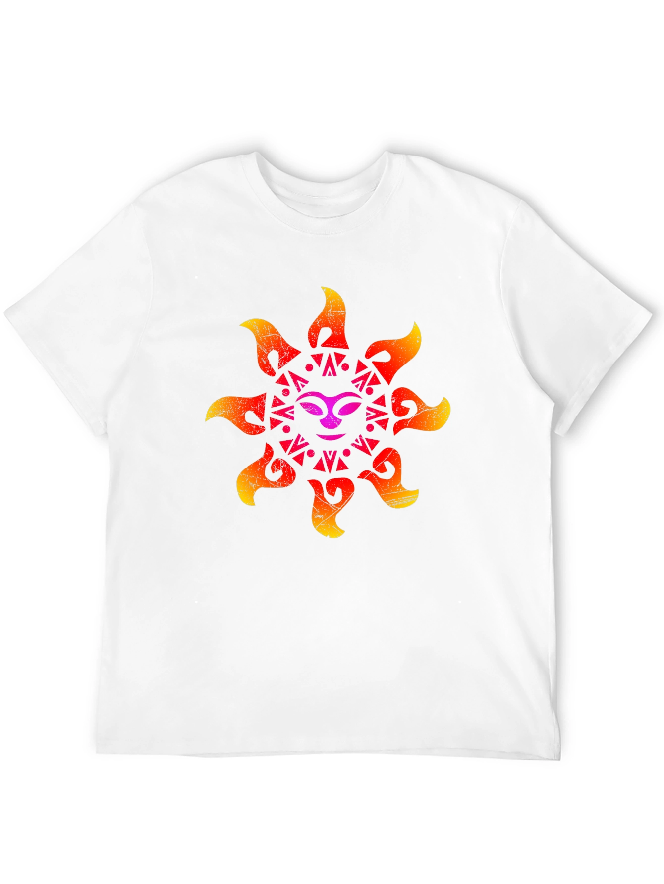 Retro Sun Graphic Black T-Shirt