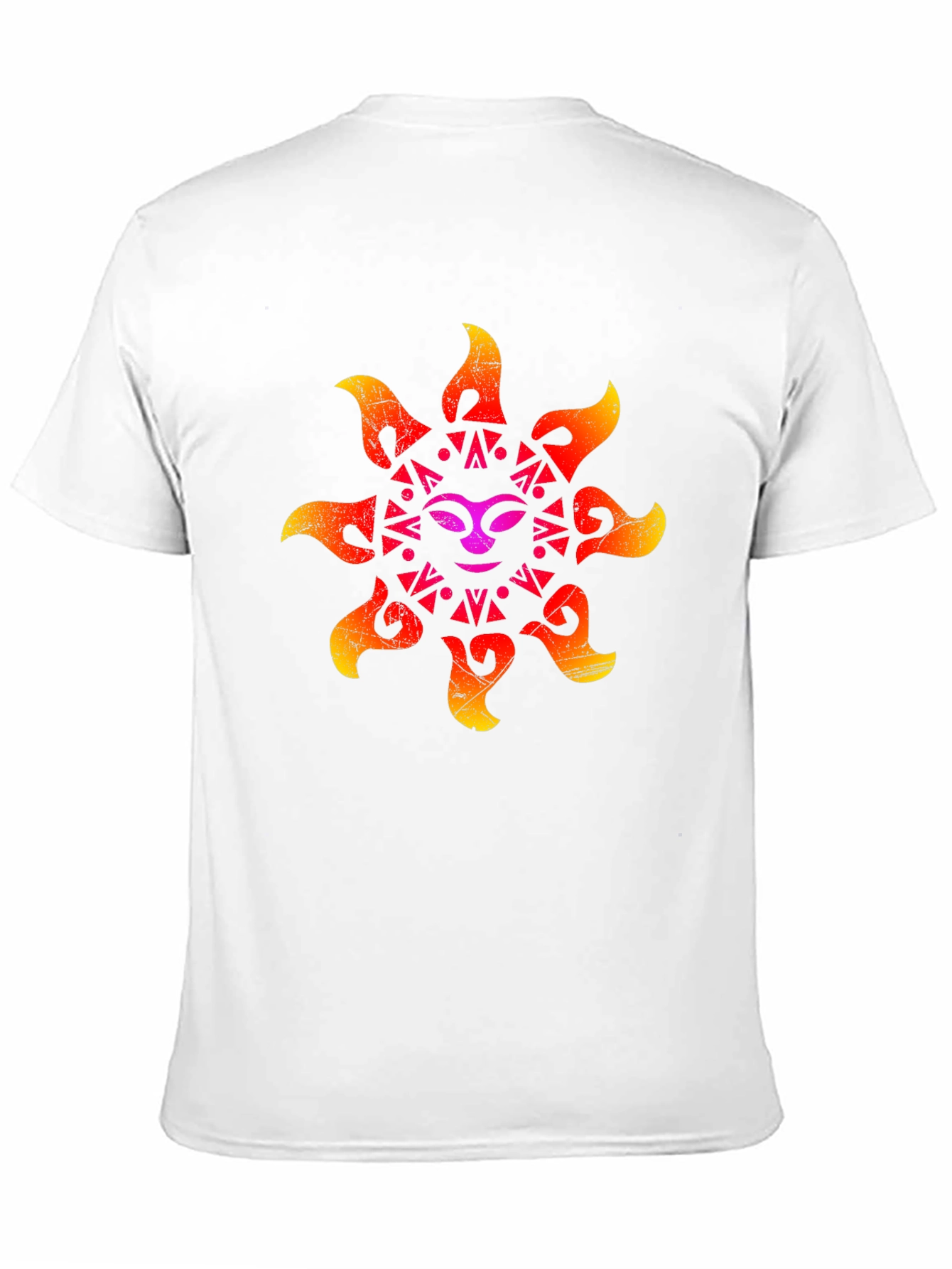 Retro Sun Graphic Black T-Shirt