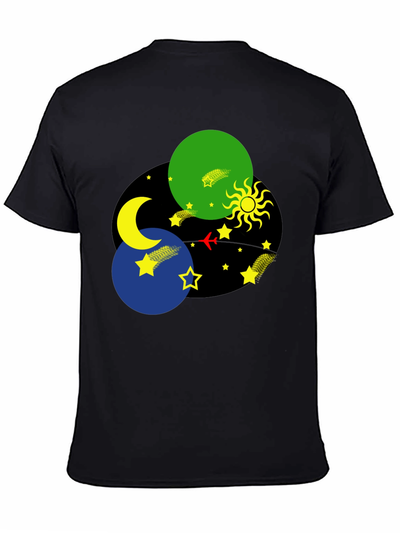 Celestial Dreams Black T-Shirt