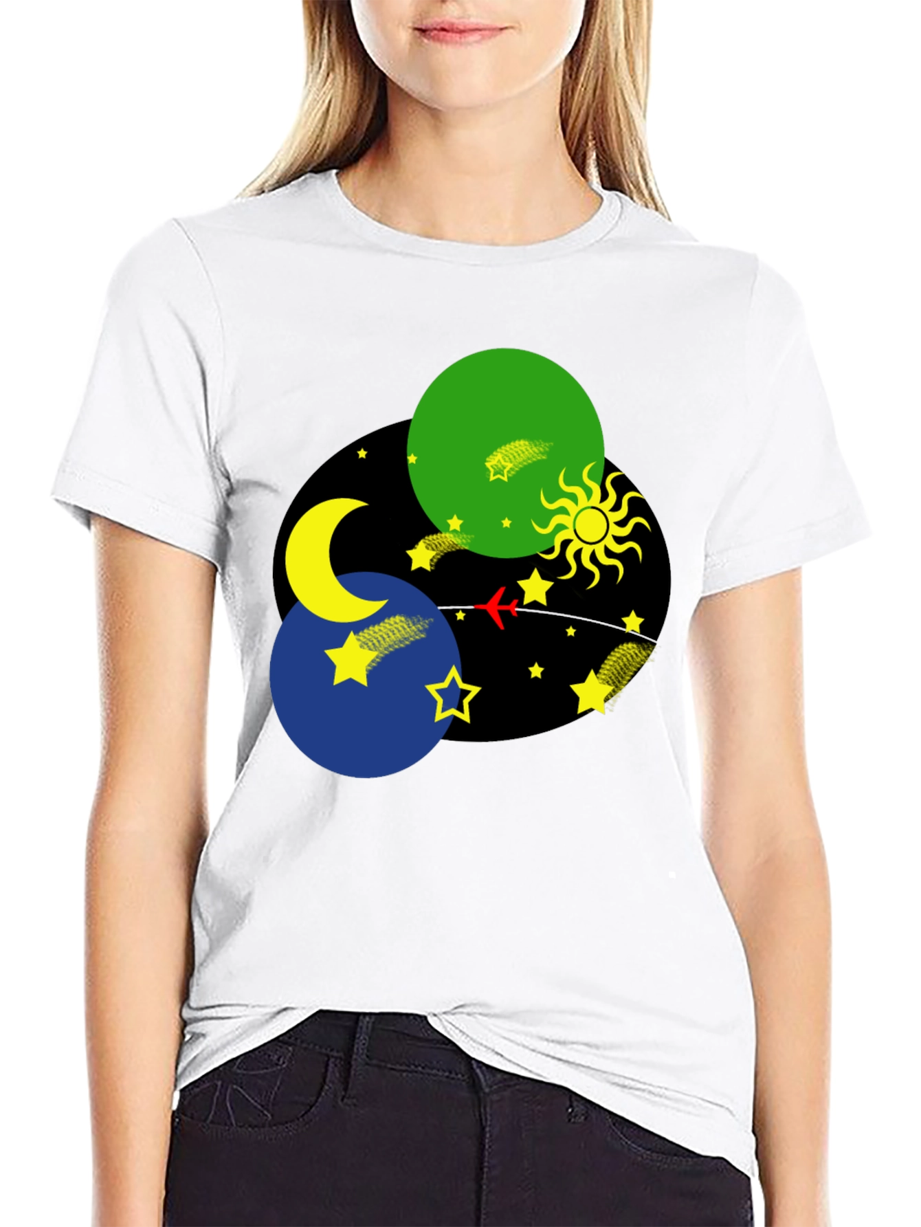 Celestial Dreams Black T-Shirt
