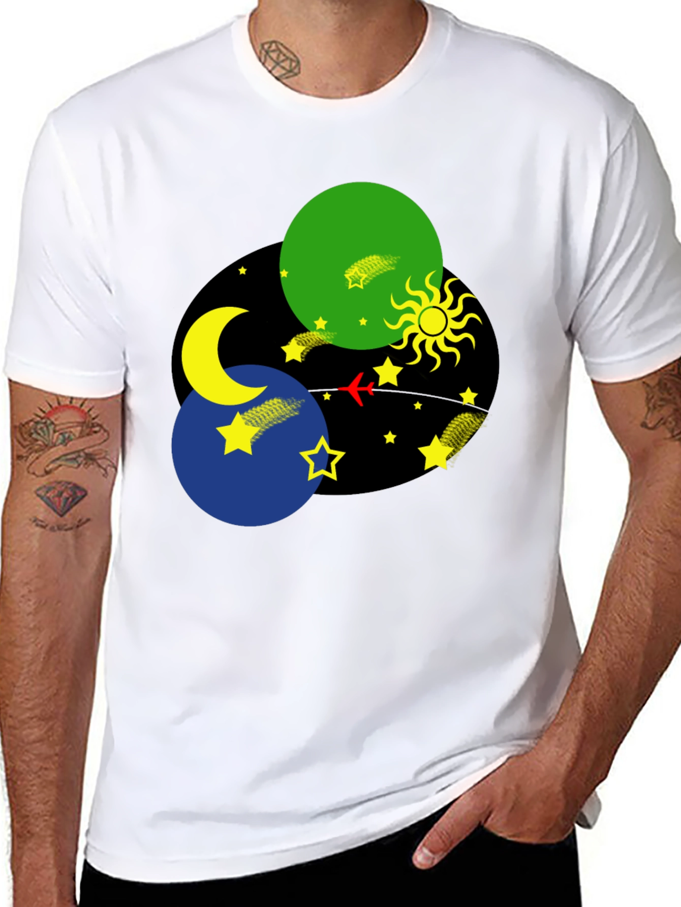 Celestial Dreams Black T-Shirt