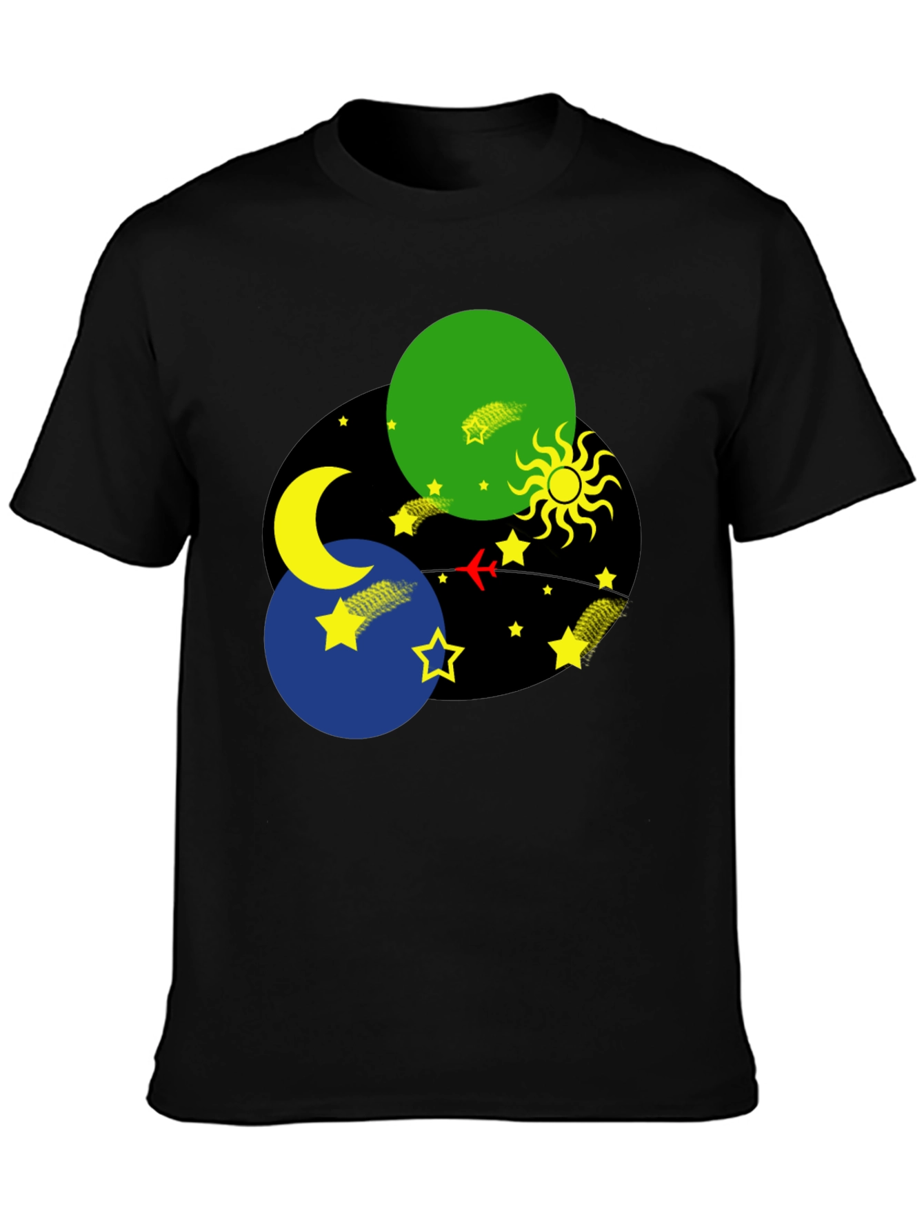 Celestial Dreams Black T-Shirt