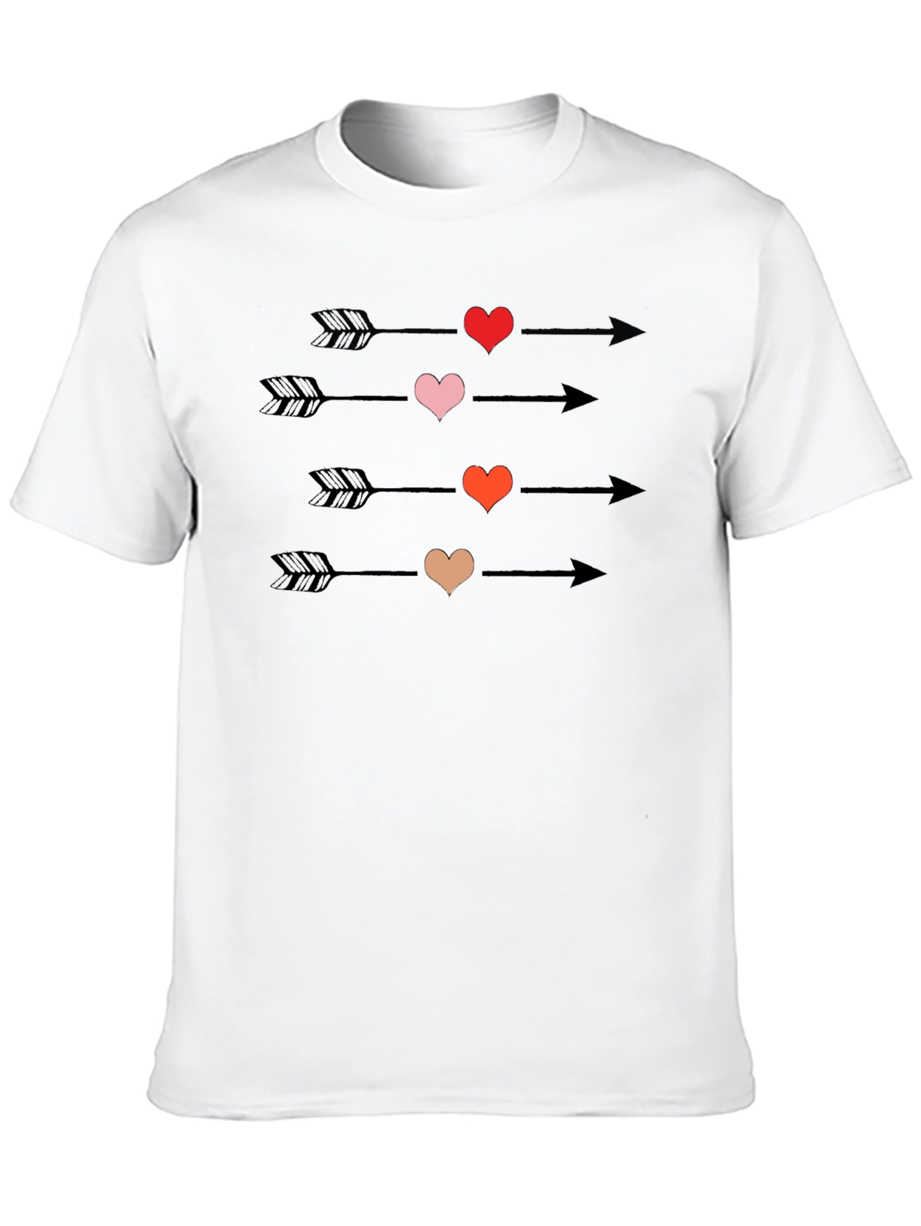 Heart Arrow T-Shirt - Romantic Graphic Tee