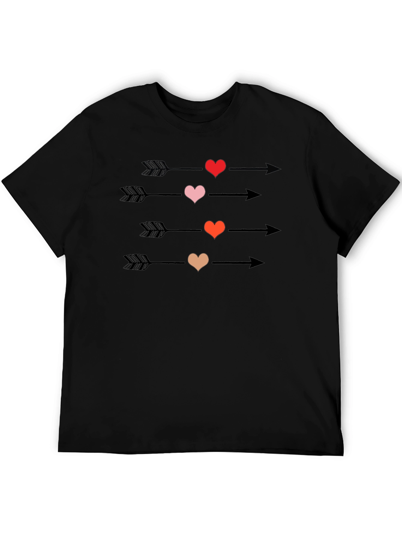 Heart Arrow T-Shirt - Romantic Graphic Tee