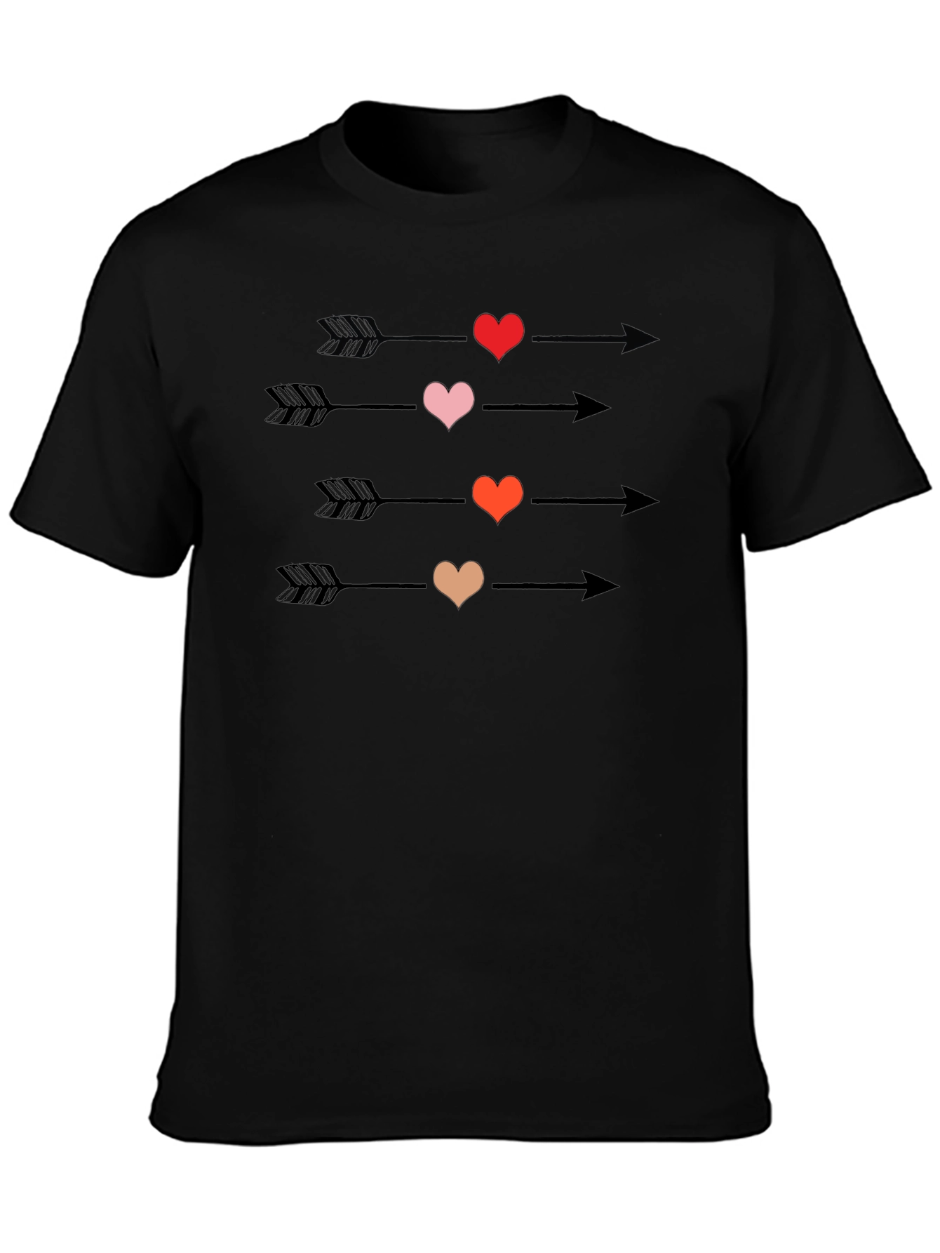 Heart Arrow T-Shirt - Romantic Graphic Tee