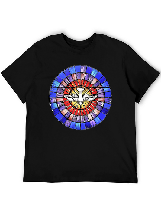 Stained Glass Dove Graphic Tee