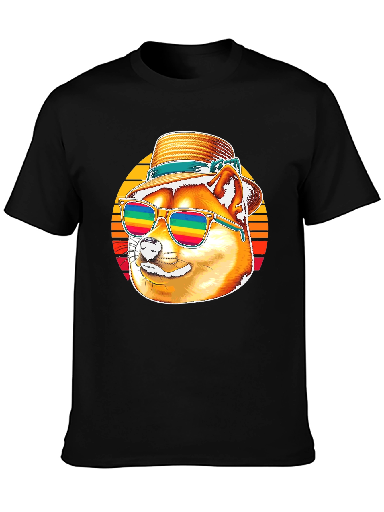 Cool Doge T-Shirt - Retro Summer Vibes!