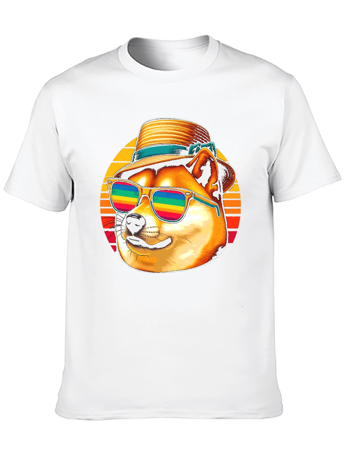 Cool Doge T-Shirt - Retro Summer Vibes!