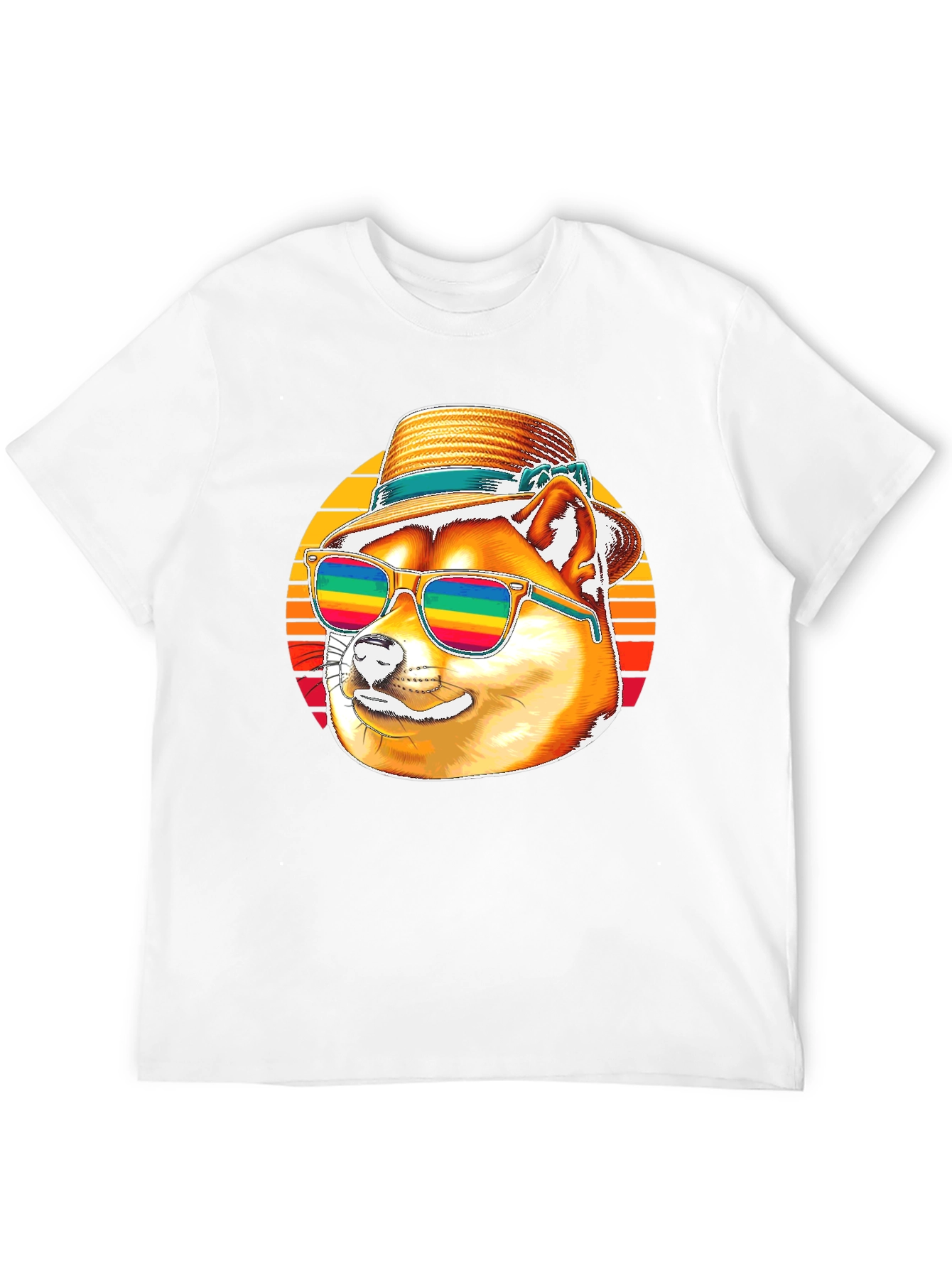 Cool Doge T-Shirt - Retro Summer Vibes!