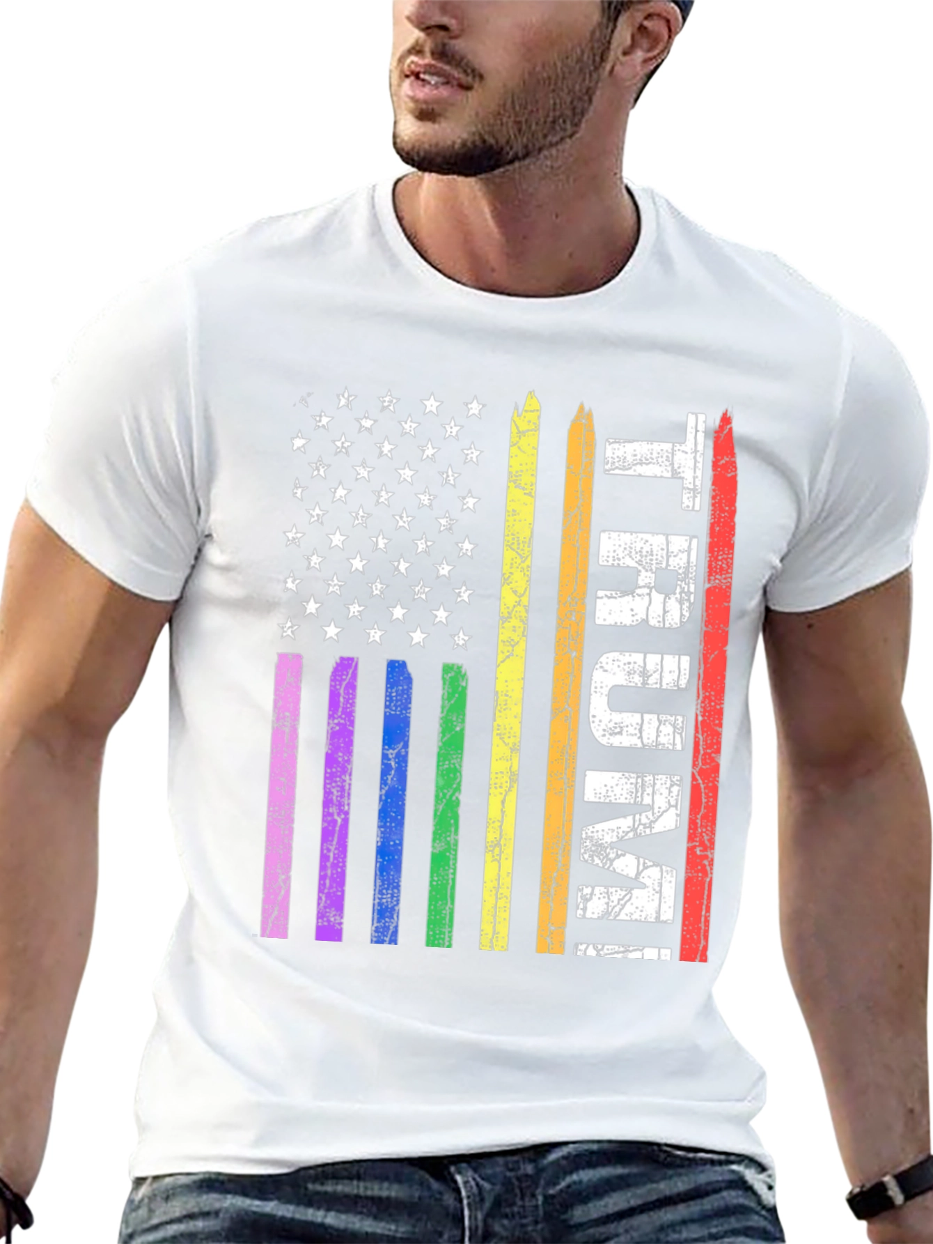 Patriotic LGBT Pride TRUMP Graphic T-Shirt