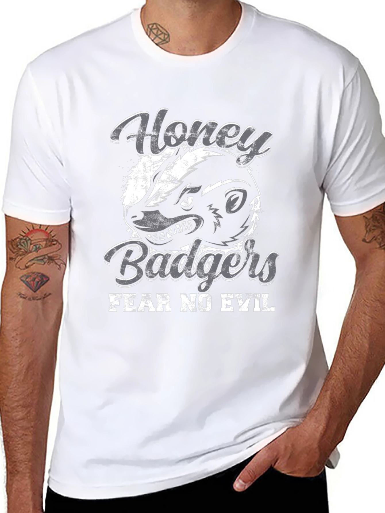 Honey Badgers Fear No Evil T-Shirt
