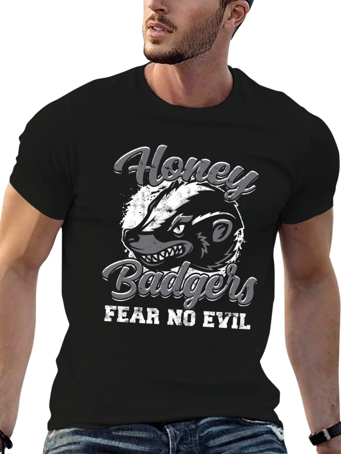 Honey Badgers Fear No Evil T-Shirt