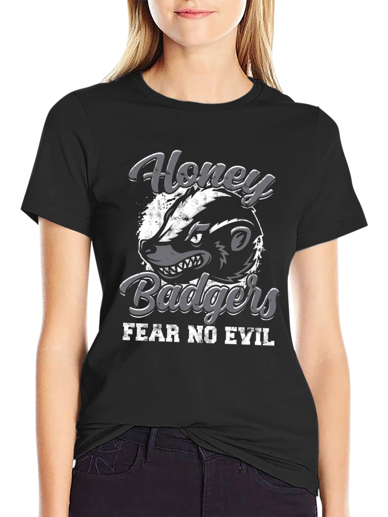 Honey Badgers Fear No Evil T-Shirt