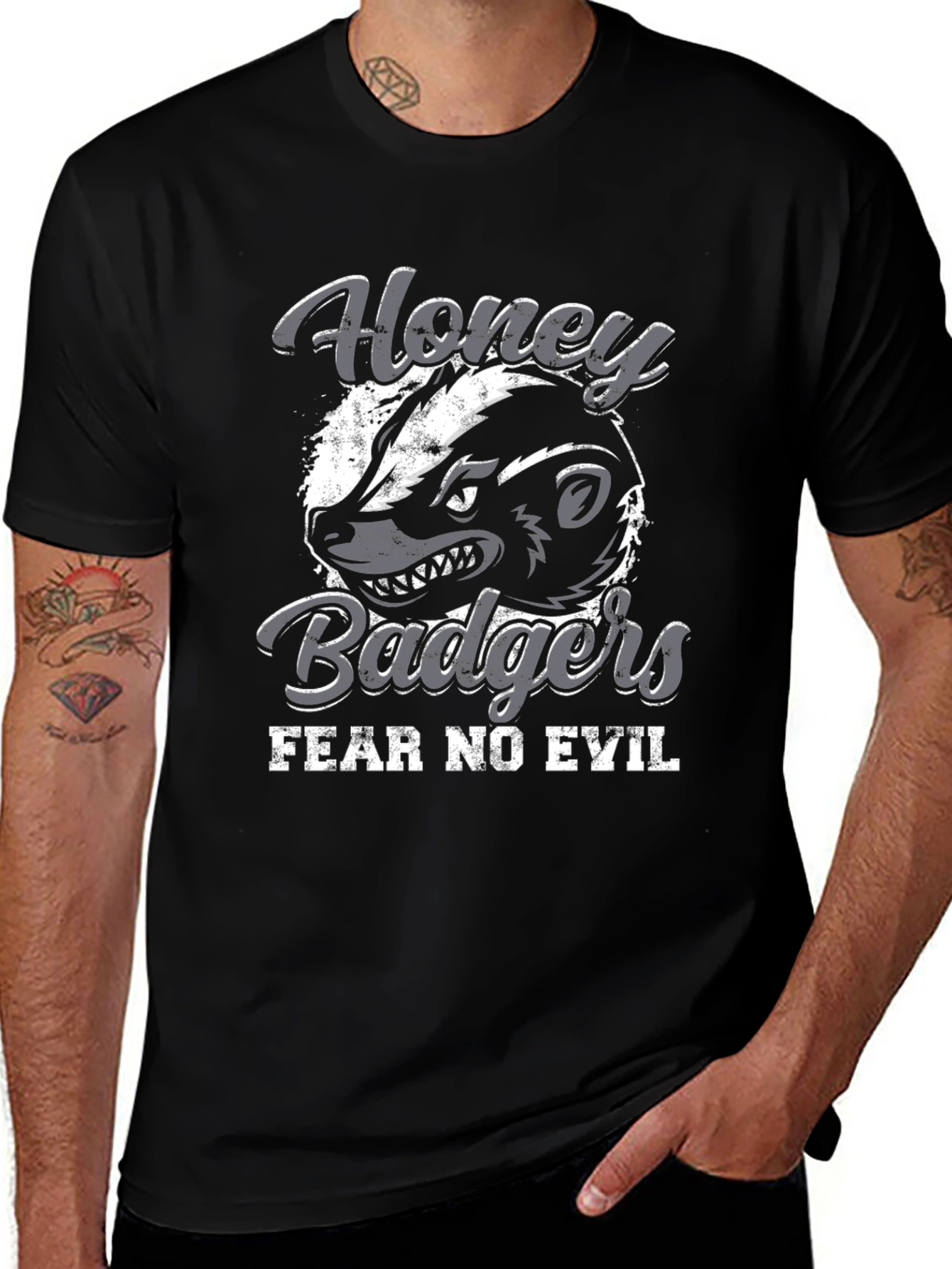 Honey Badgers Fear No Evil T-Shirt