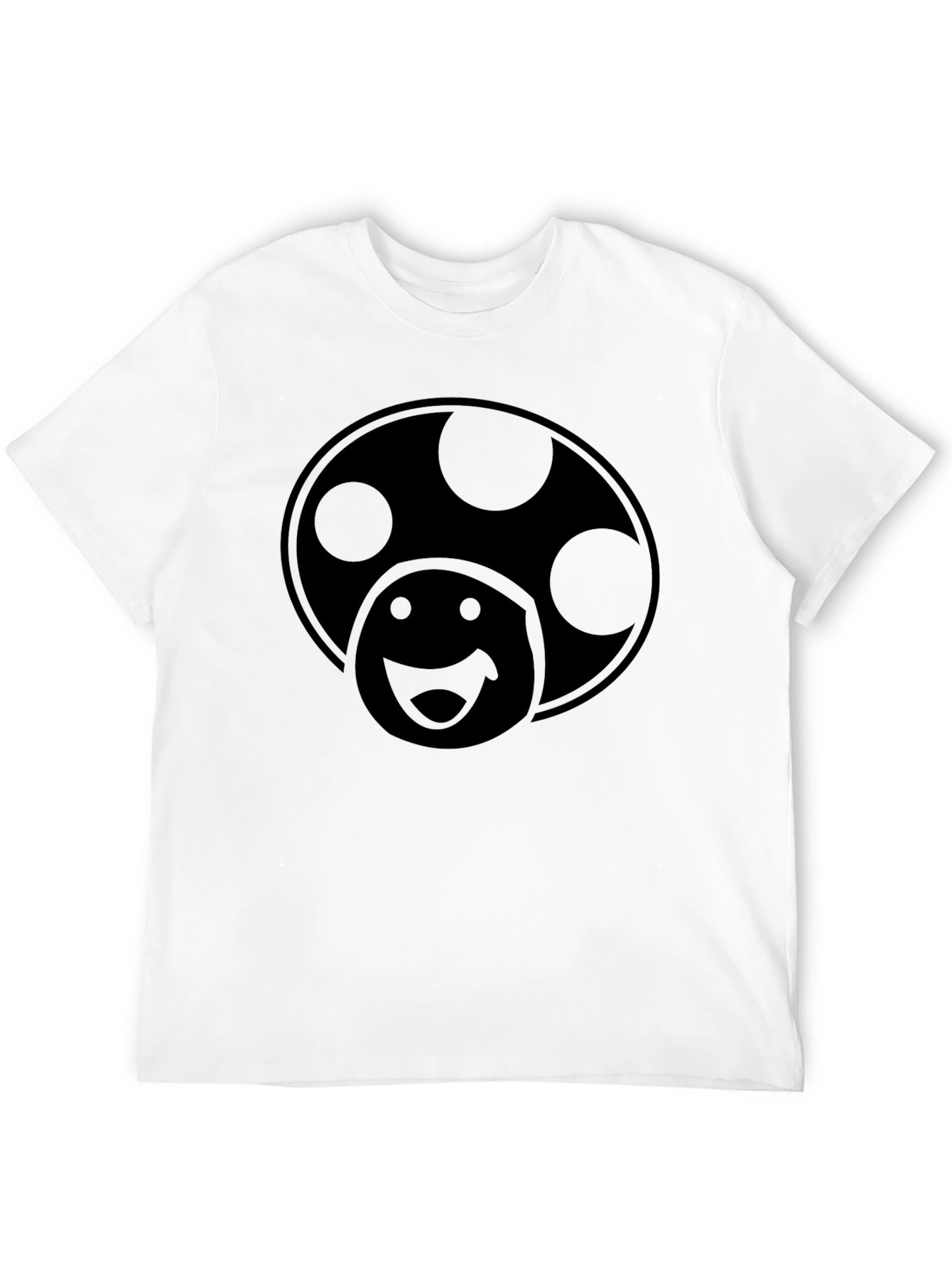 Mushroom Graphic Black T-Shirt