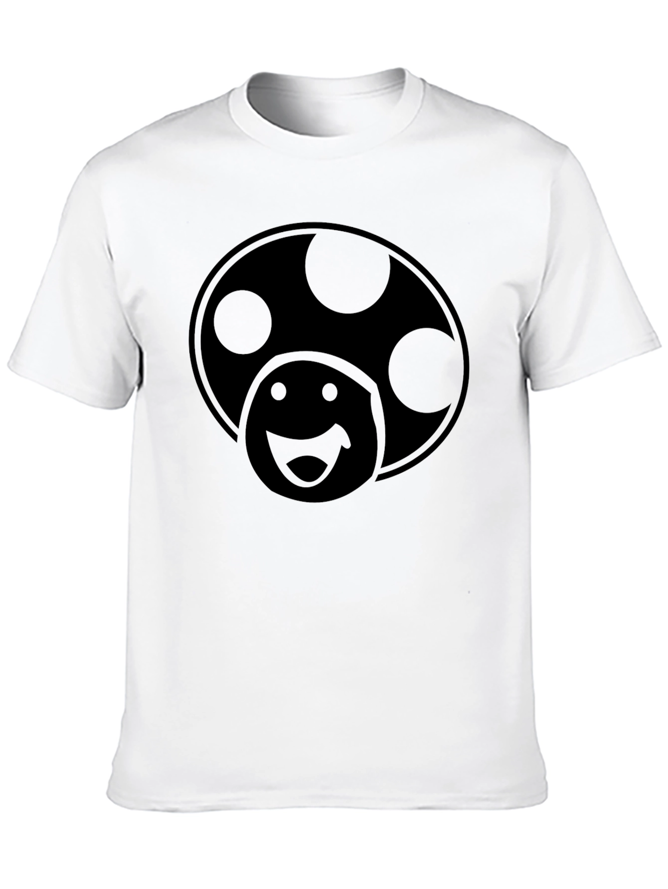 Mushroom Graphic Black T-Shirt