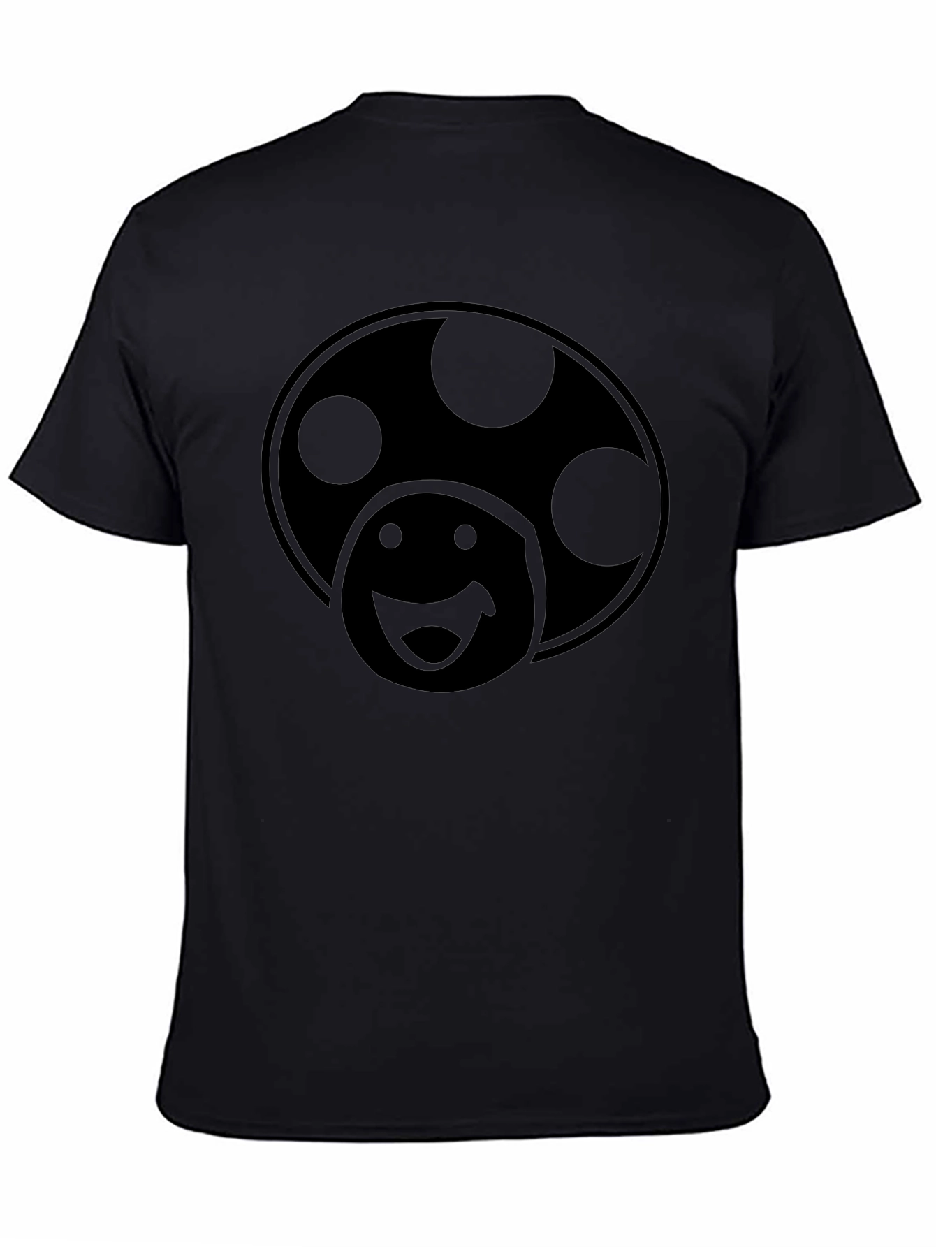 Mushroom Graphic Black T-Shirt