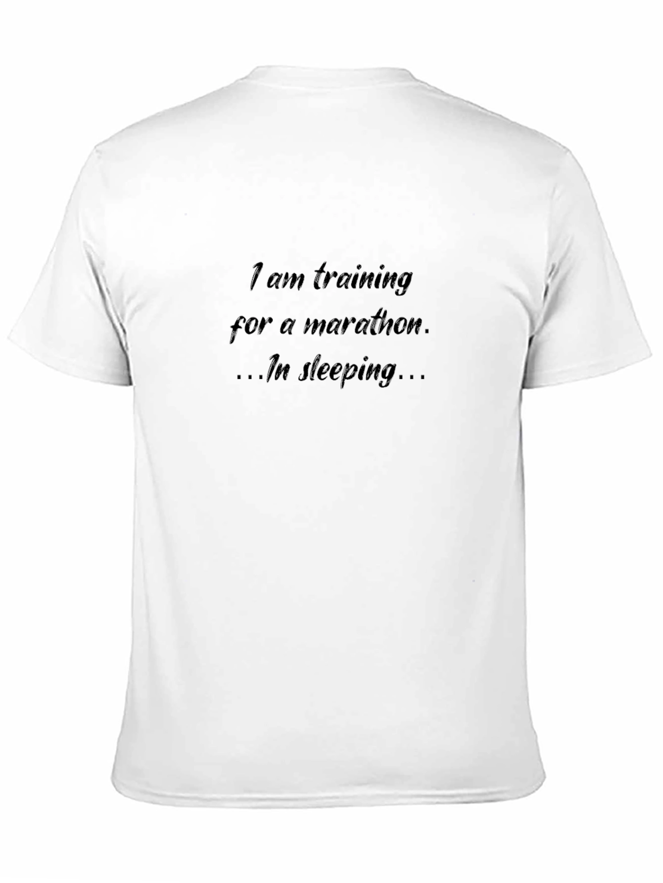 Funny Marathon Sleeping T-Shirt - Soft Cotton Tee