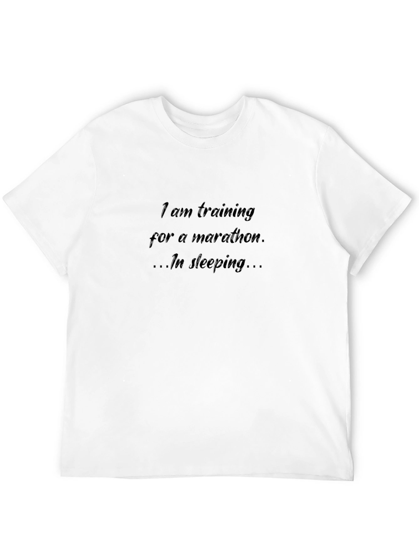 Funny Marathon Sleeping T-Shirt - Soft Cotton Tee