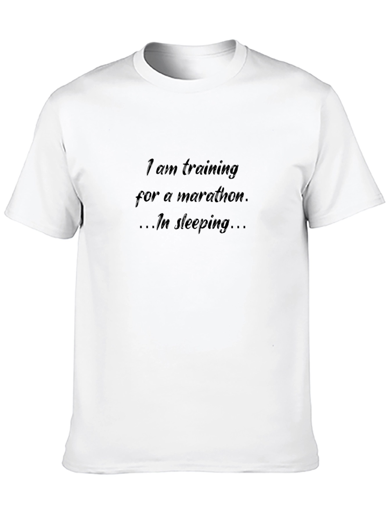Funny Marathon Sleeping T-Shirt - Soft Cotton Tee