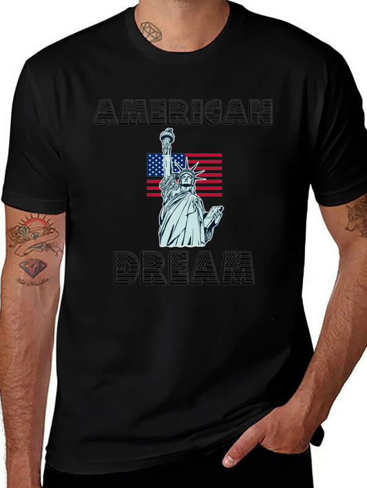 American Dream Graphic Tee - Statue of Liberty T-Shirt