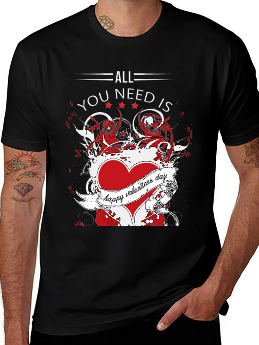 Valentines Day Graphic Tee - All You Need Is Love!
