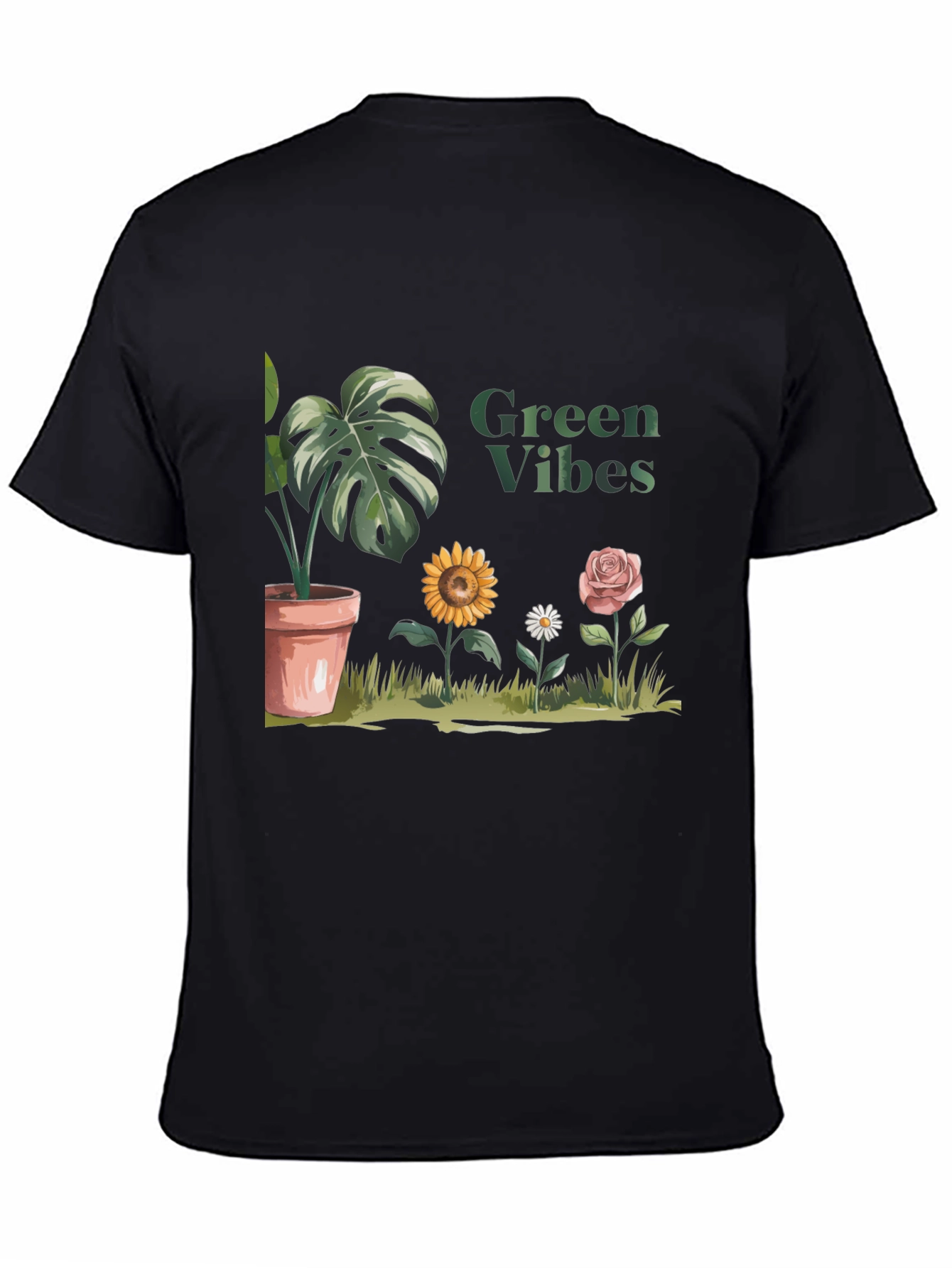 Green Vibes Graphic Tee - Stylish and Comfy