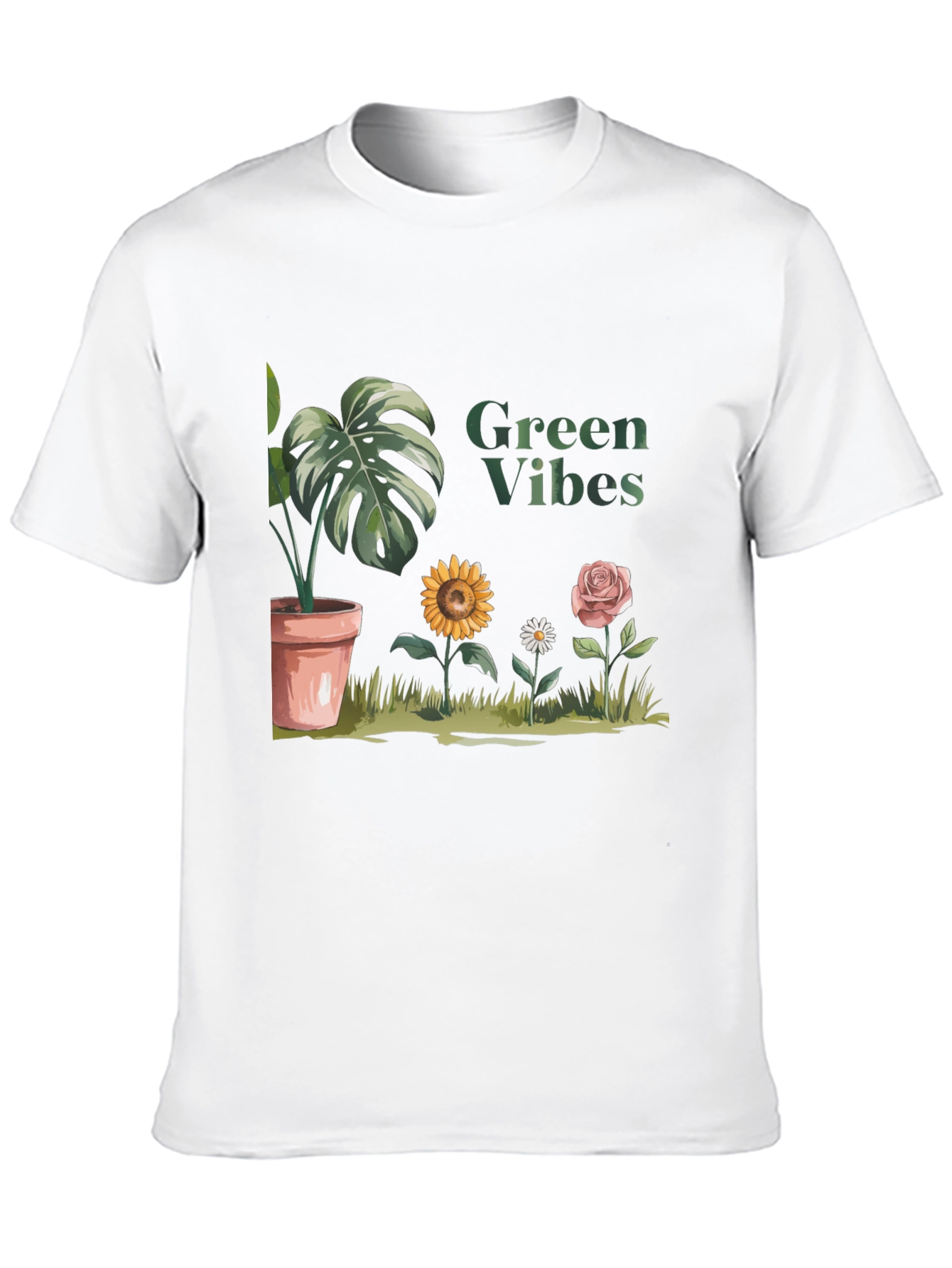 Green Vibes Graphic Tee - Stylish and Comfy