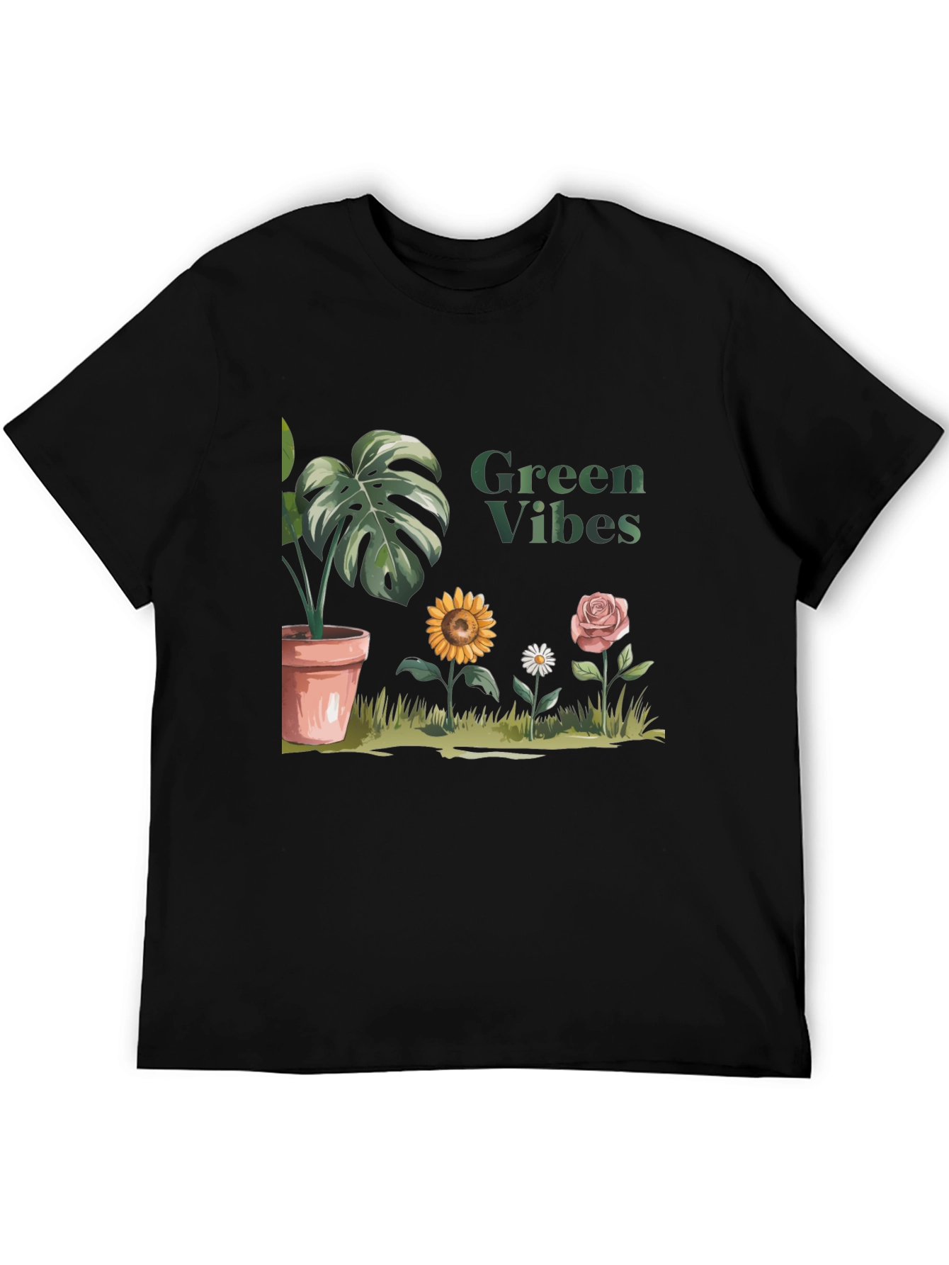 Green Vibes Graphic Tee - Stylish and Comfy