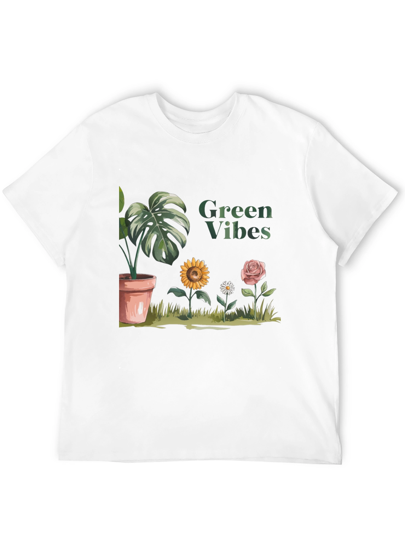 Green Vibes Graphic Tee - Stylish and Comfy