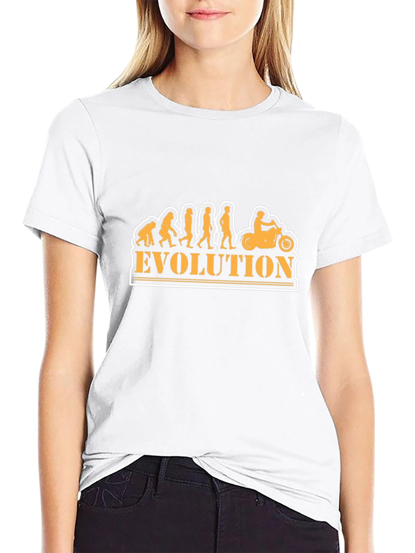 Evolution Motorcycle T-Shirt - Black Graphic Tee