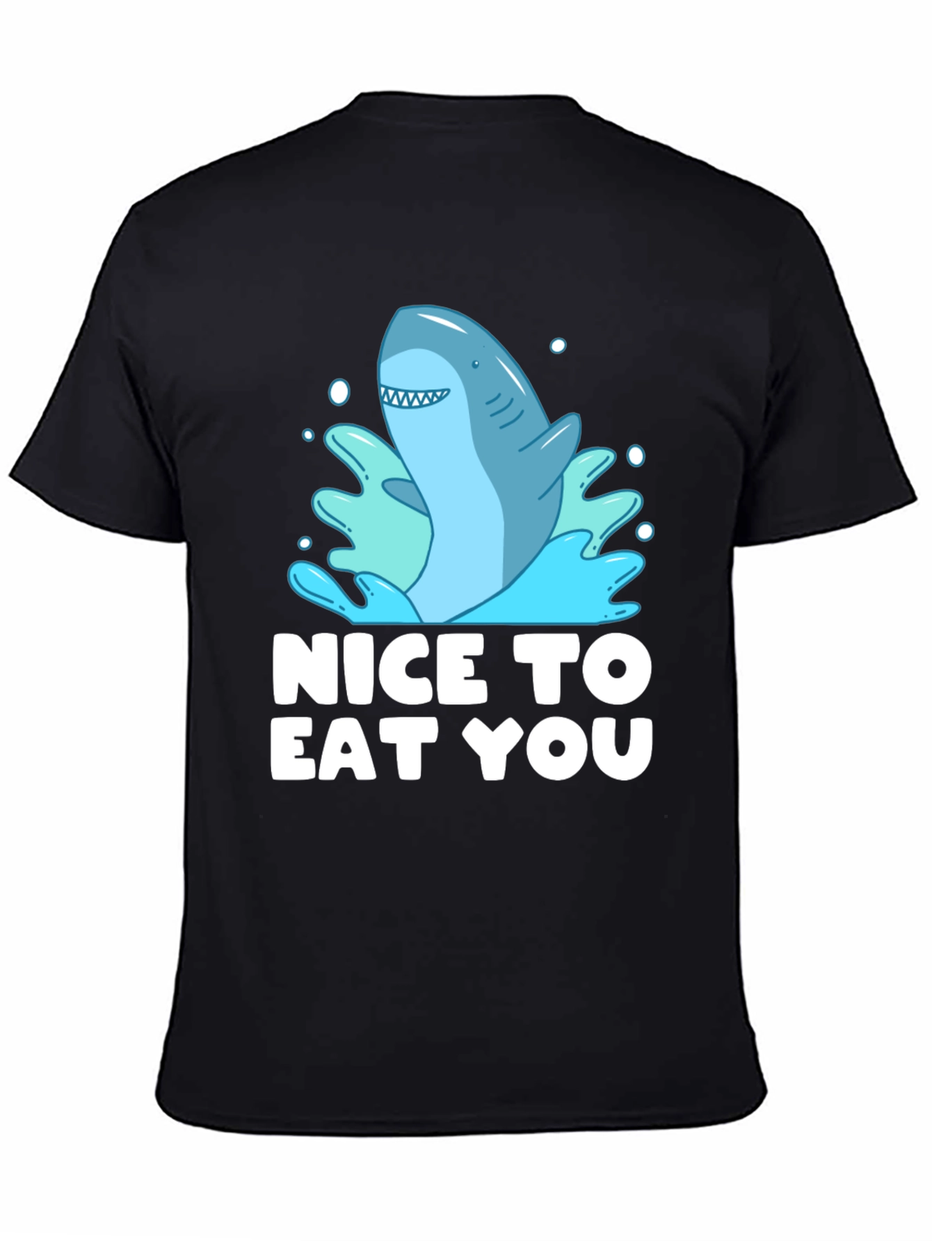 Funny Shark Graphic Tee - Nice To Eat You