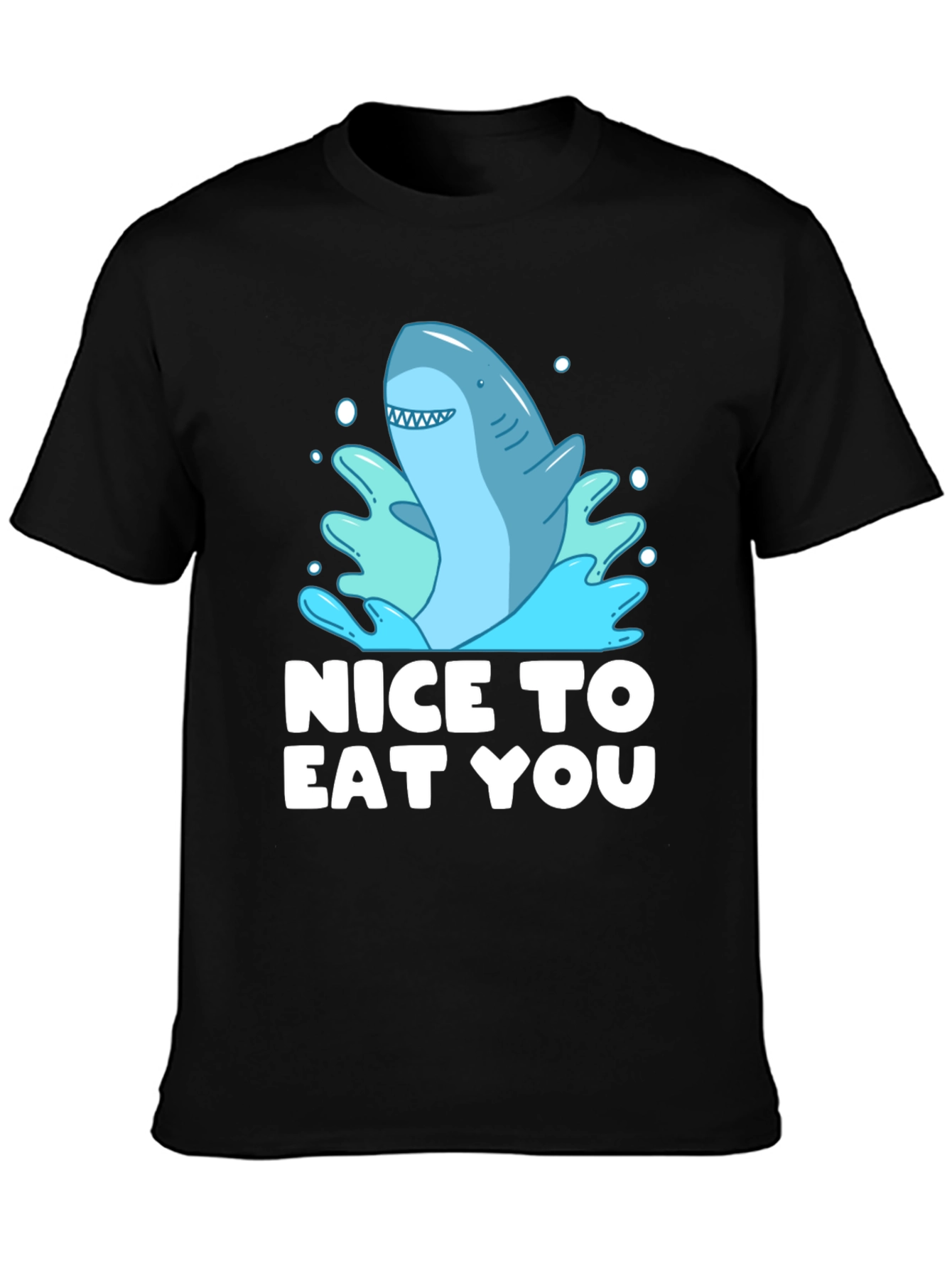 Funny Shark Graphic Tee - Nice To Eat You