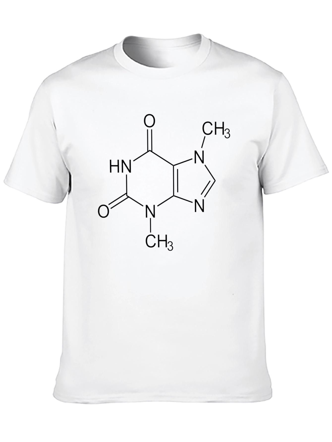 Caffeine Molecule Graphic T-Shirt