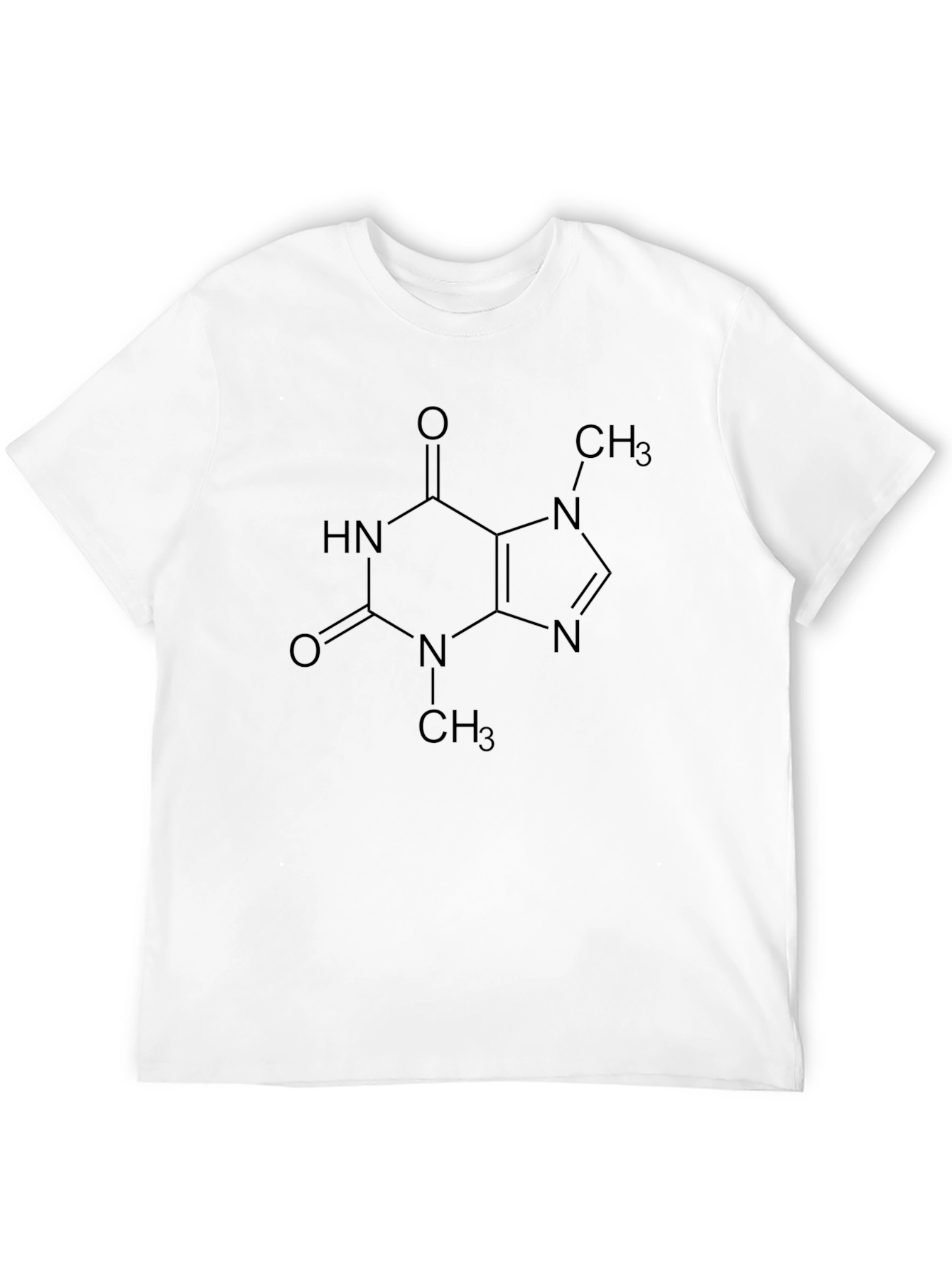 Caffeine Molecule Graphic T-Shirt