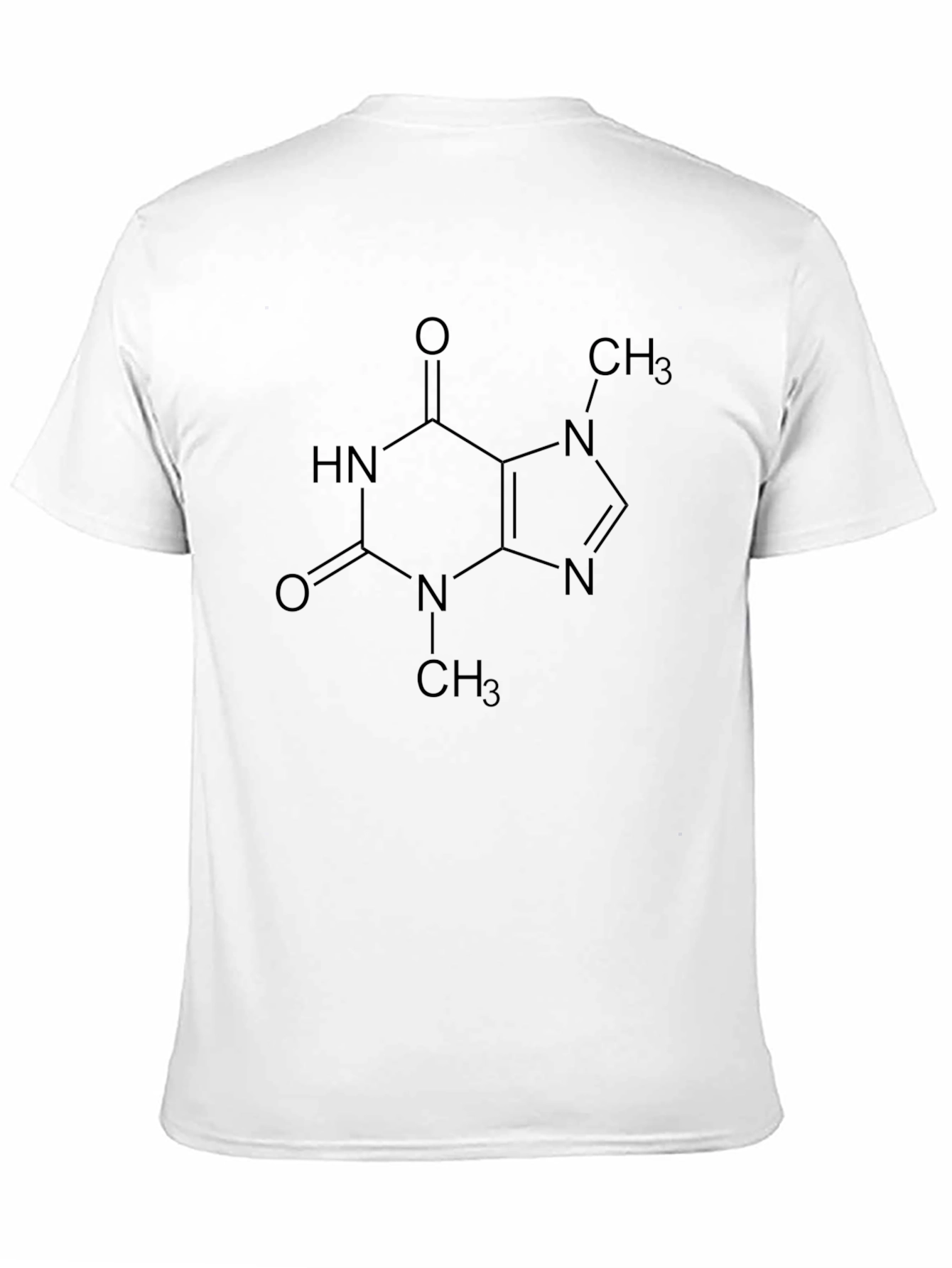 Caffeine Molecule Graphic T-Shirt
