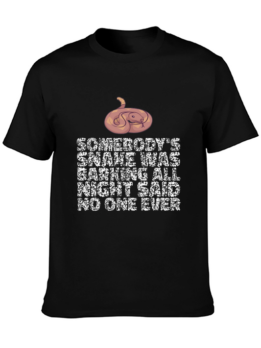Funny Snake Barking T-Shirt Novelty Reptile Tee