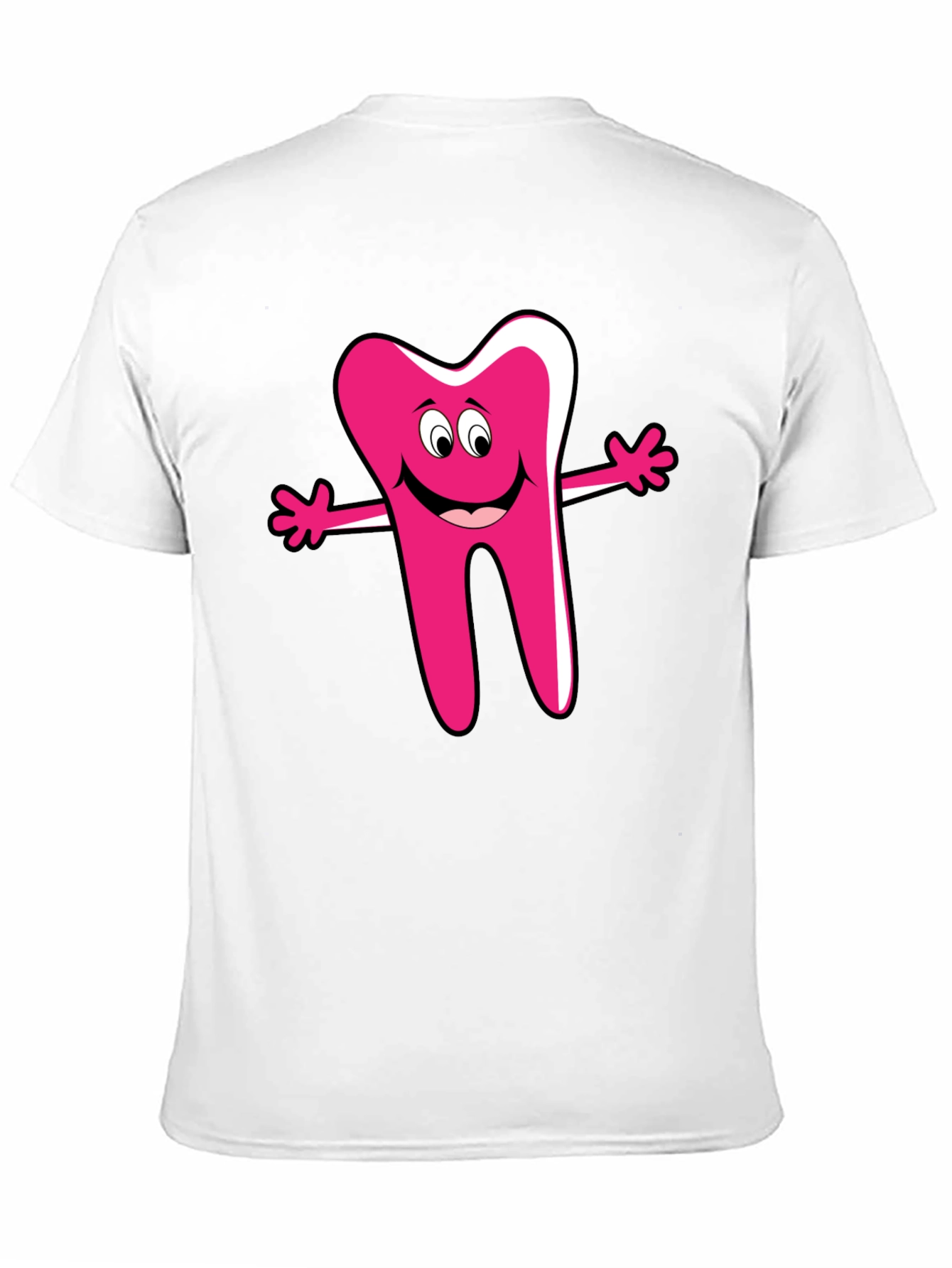 Funny Cartoon Tooth Graphic T-Shirt