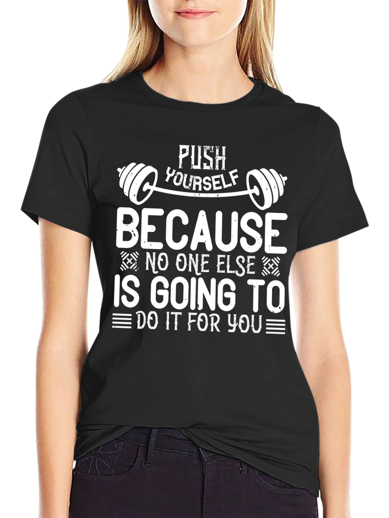 Motivational Gym T-Shirt - Push Yourself