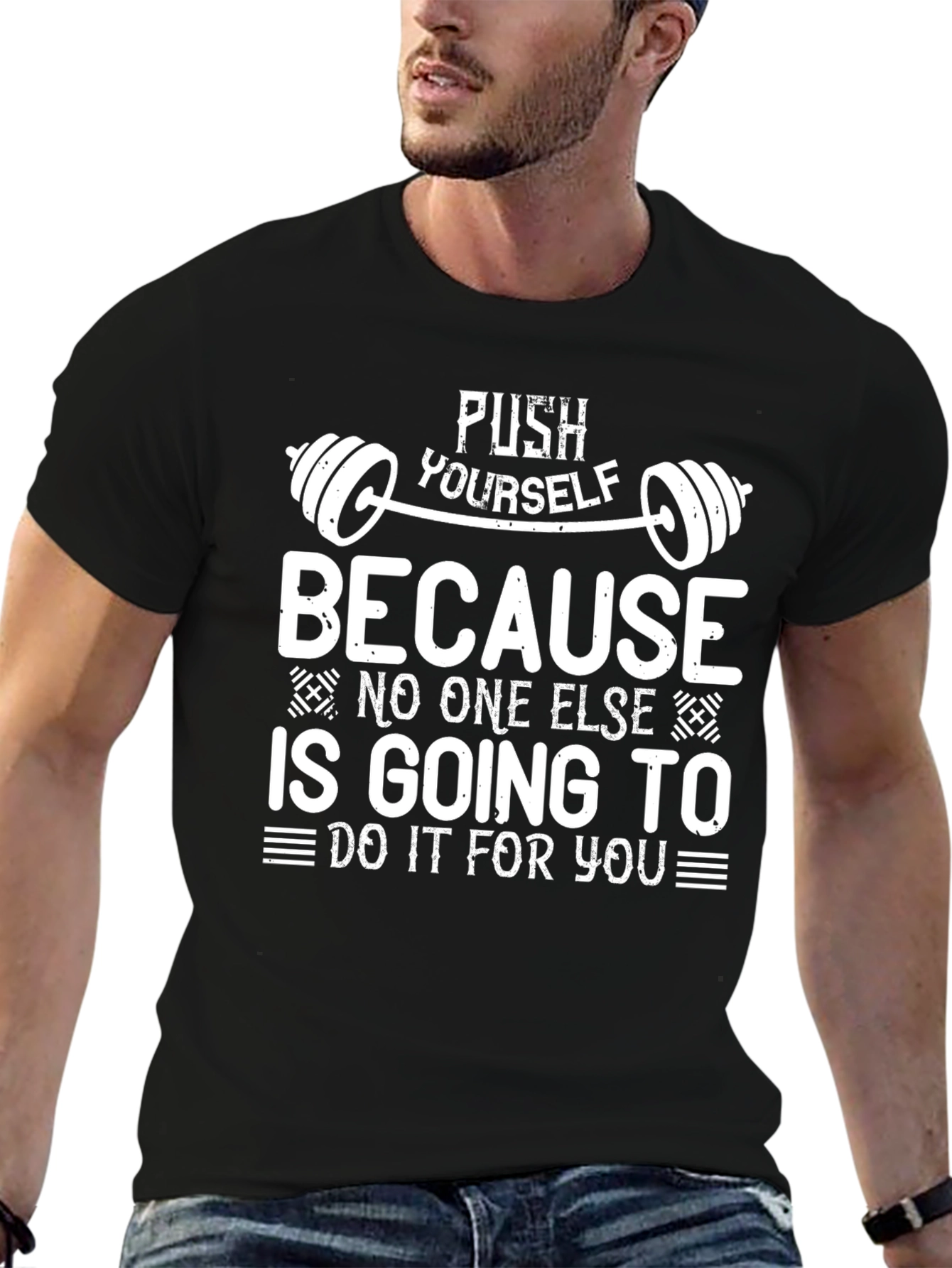 Motivational Gym T-Shirt - Push Yourself