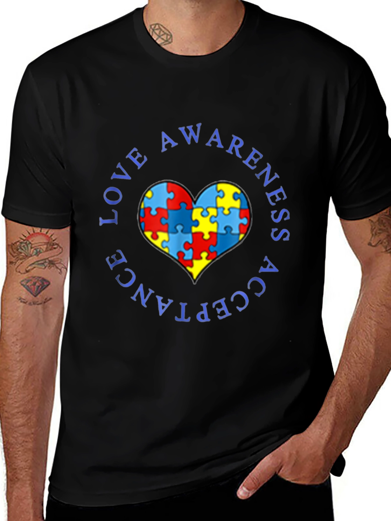 Autism Awareness Love Acceptance T-Shirt
