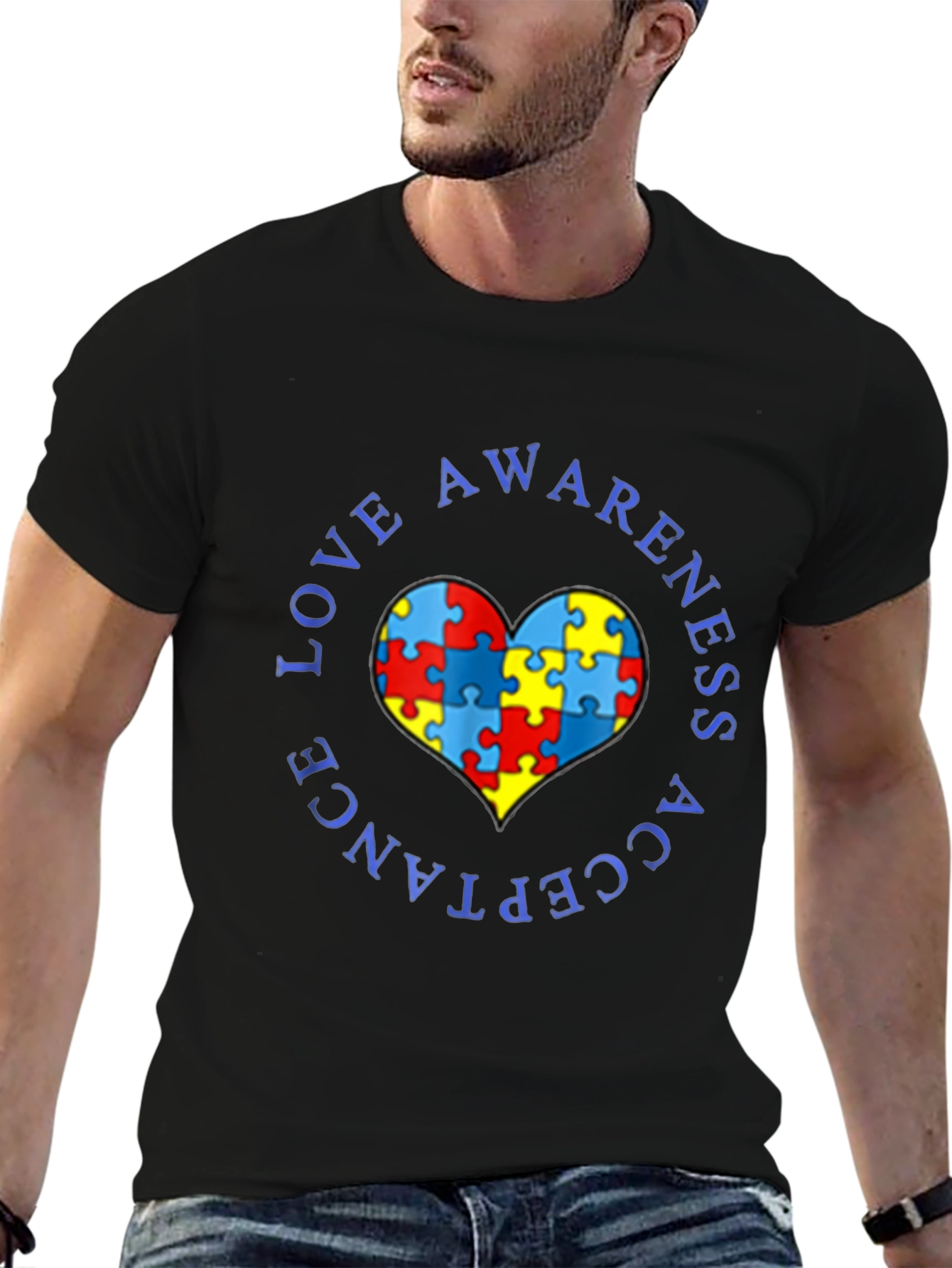 Autism Awareness Love Acceptance T-Shirt