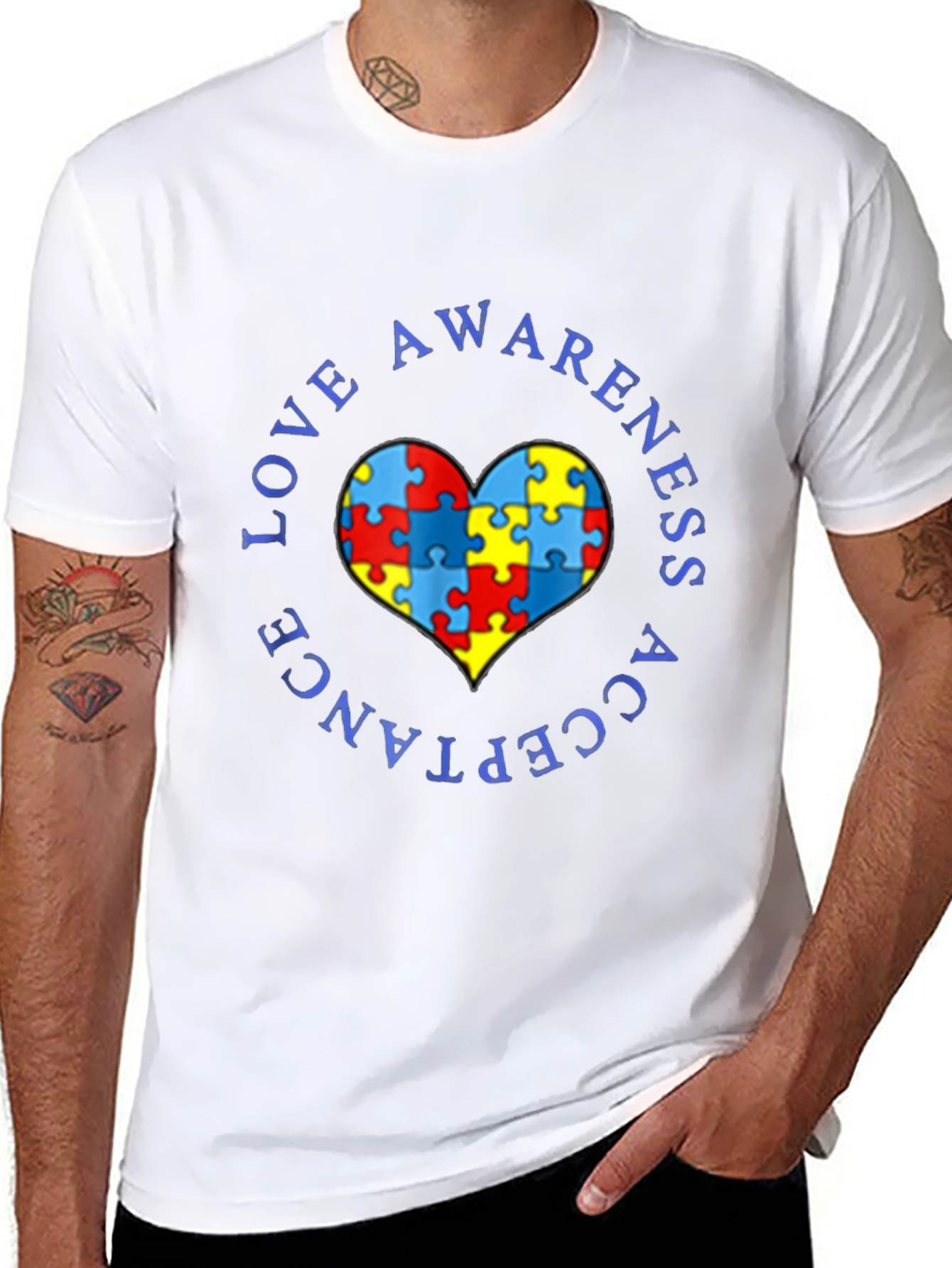 Autism Awareness Love Acceptance T-Shirt
