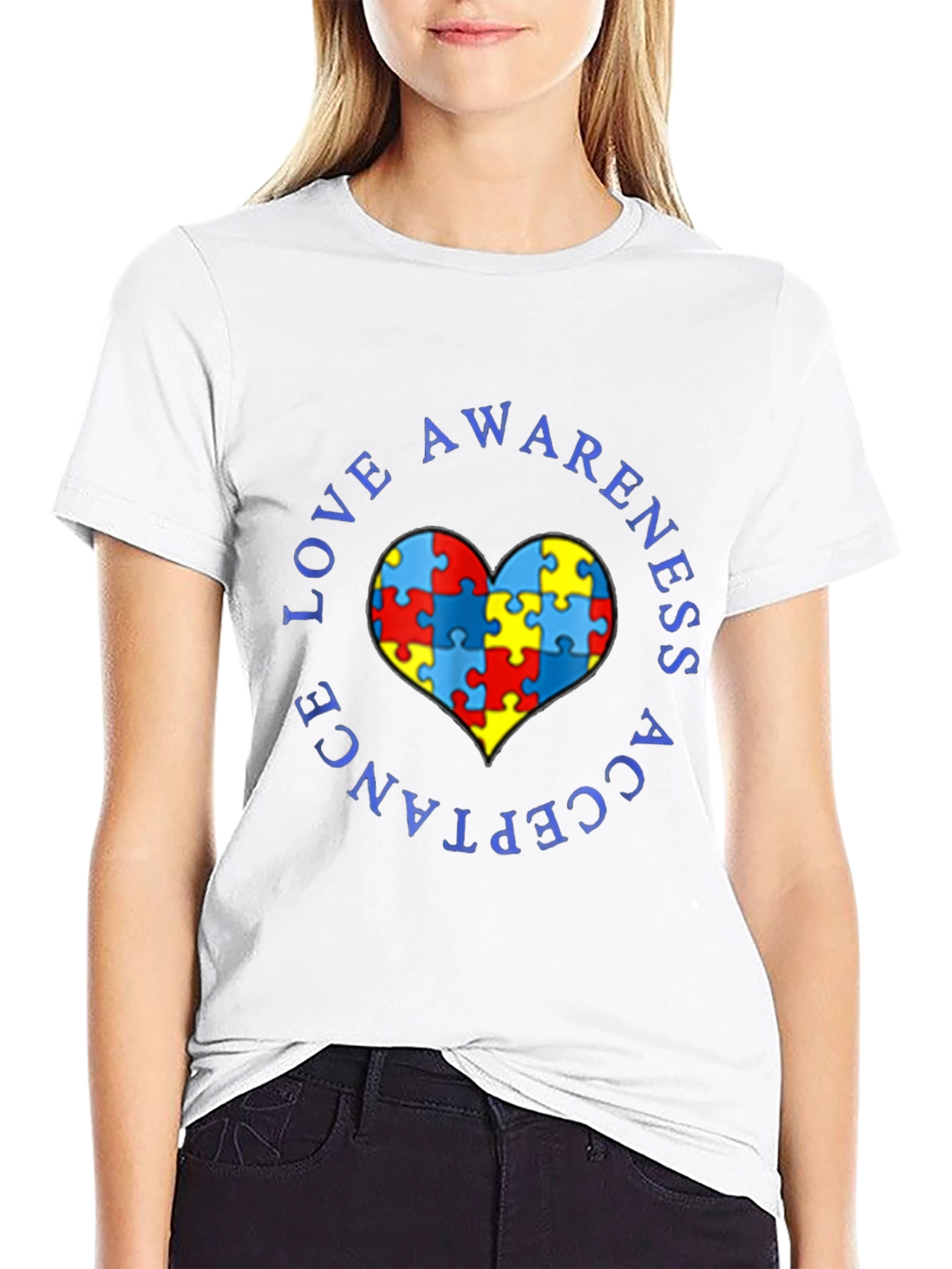 Autism Awareness Love Acceptance T-Shirt