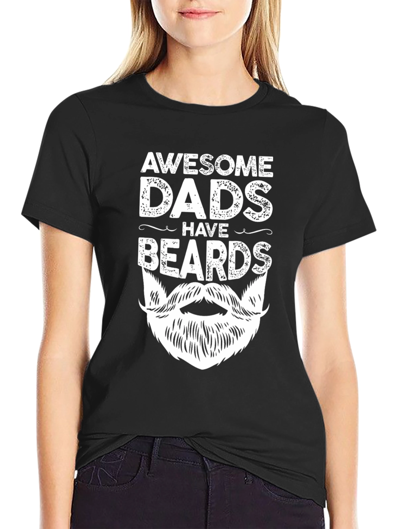 Awesome Dads Have Beards Graphic T-Shirt
