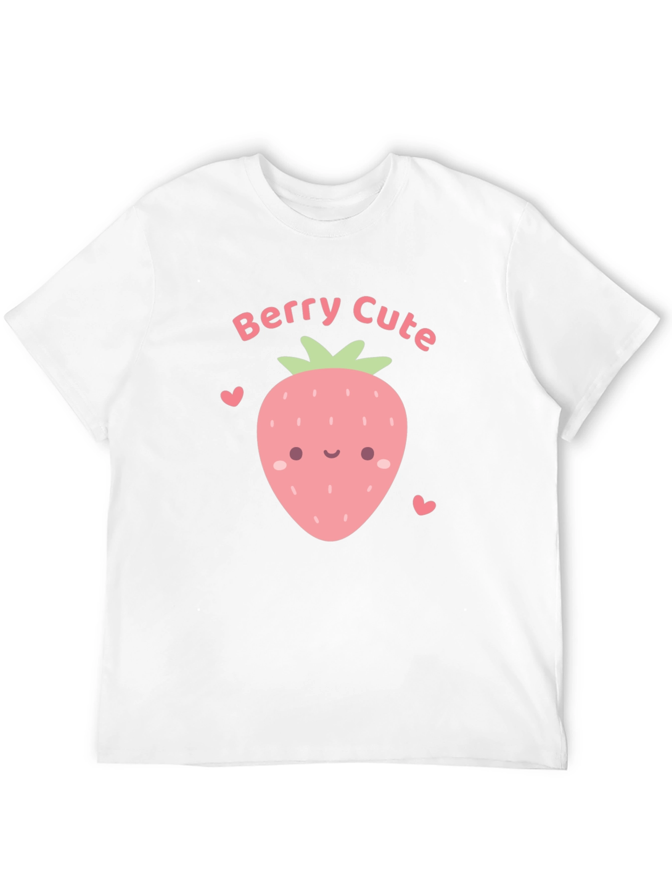 Berry Cute Graphic Tee - Black Cotton T-Shirt