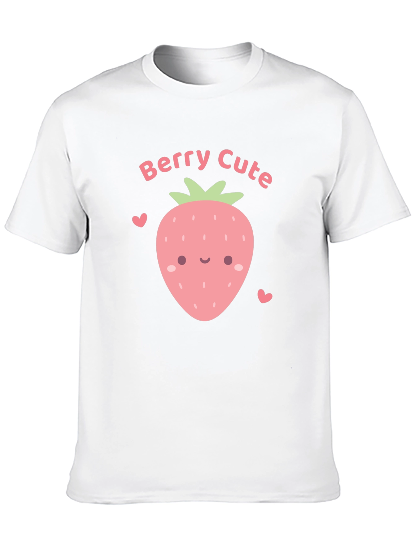 Berry Cute Graphic Tee - Black Cotton T-Shirt