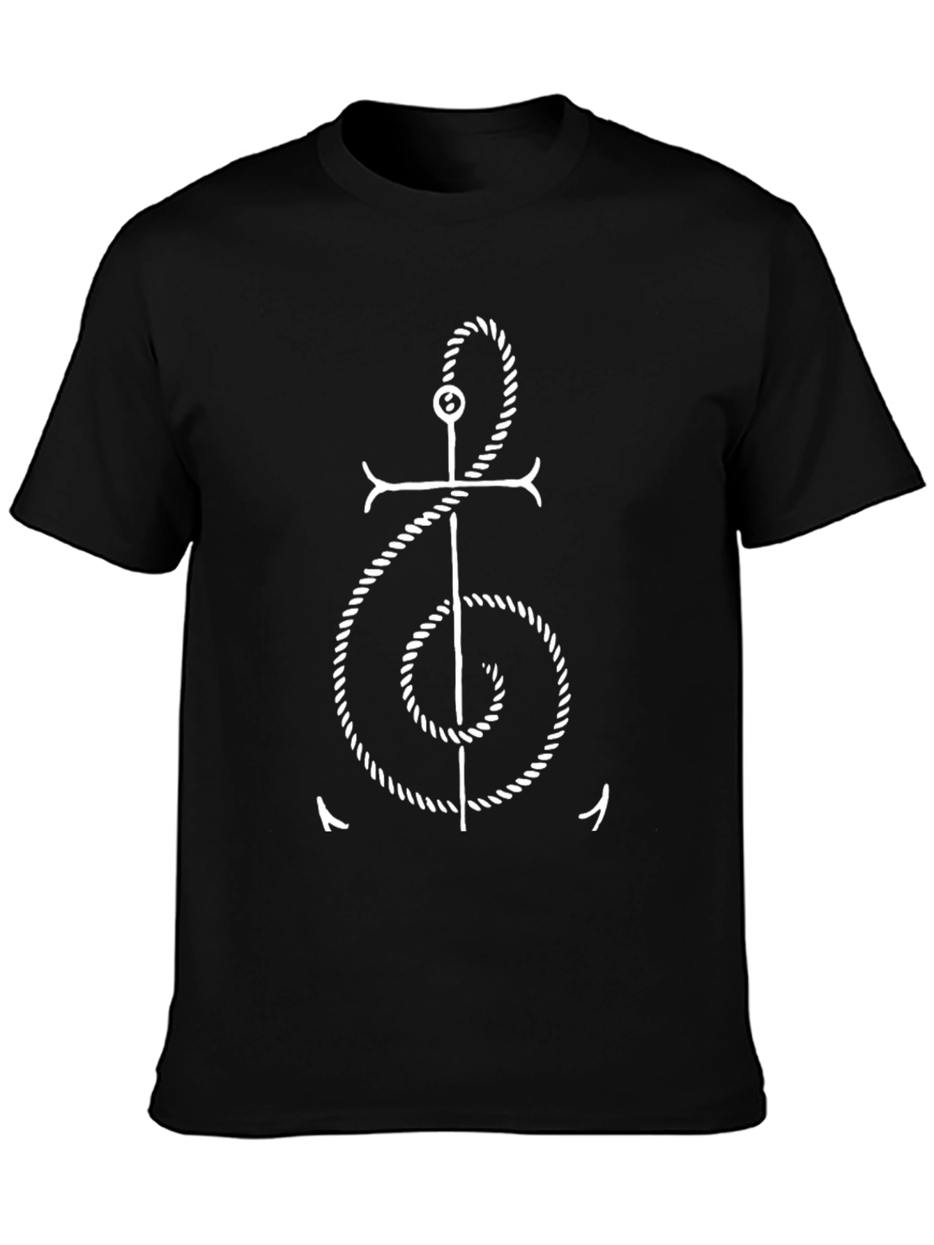 Anchor Treble Clef T-Shirt - Nautical Music Tee