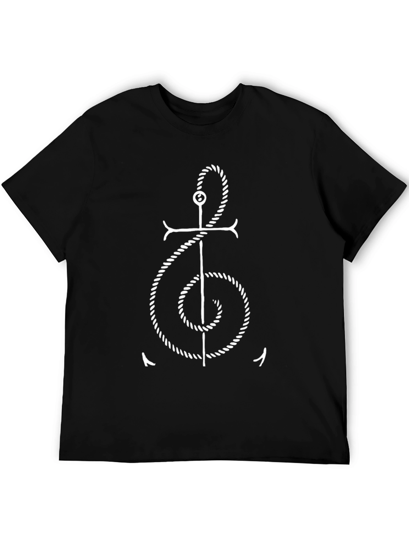 Anchor Treble Clef T-Shirt - Nautical Music Tee