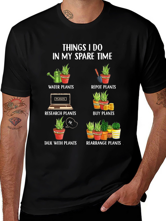 Plant Lovers Spare Time T-Shirt